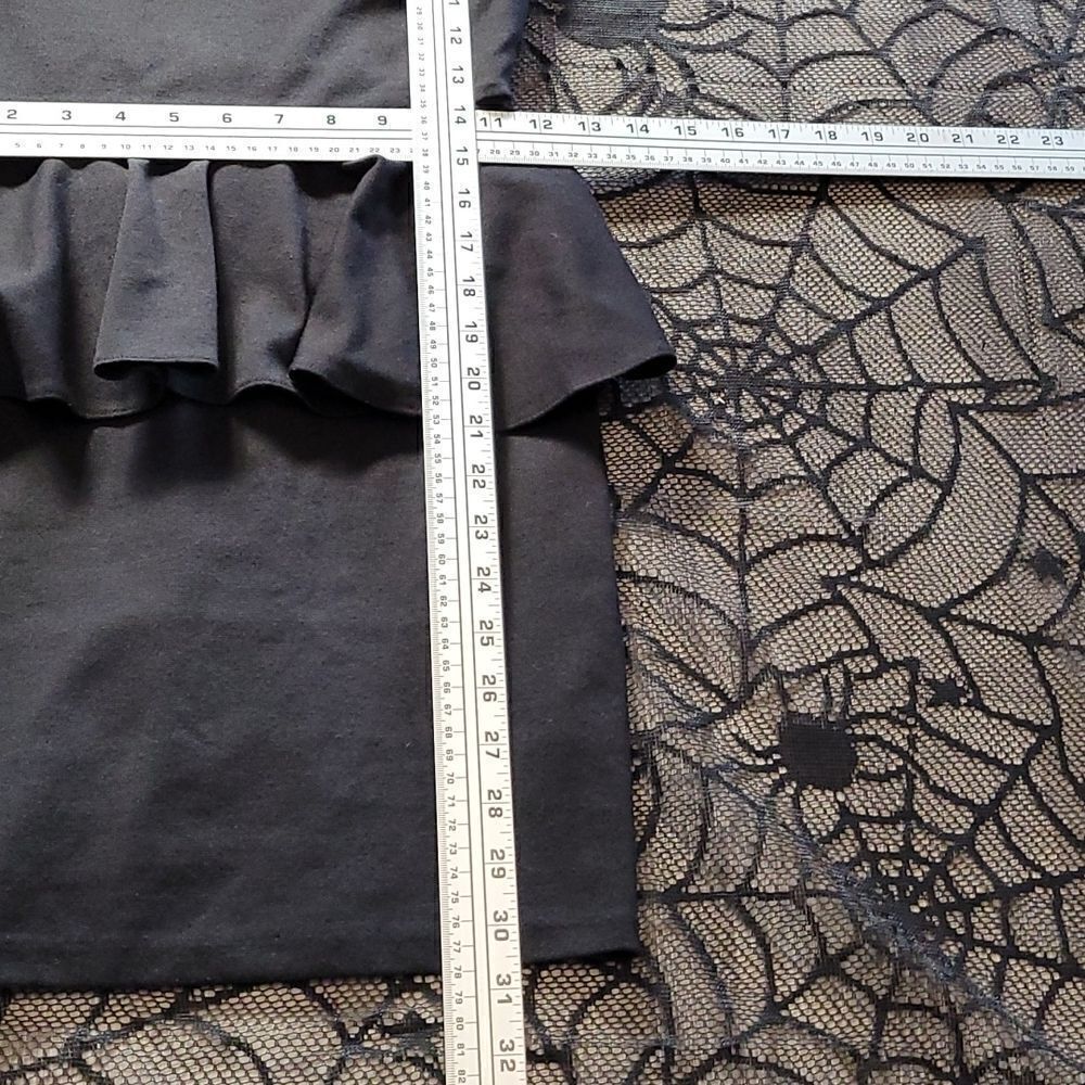 Black Aqua Mini Sheer Top Dress Juniors Size XS - Picture 6 of 7